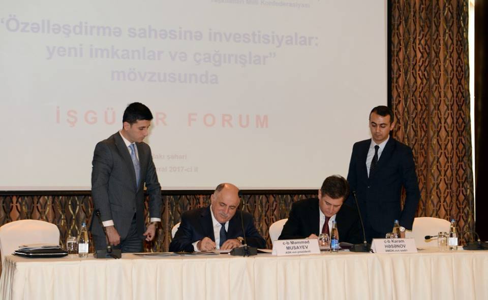 TUİB Azərbaycanda Özəlləşdirmə Forumuna qatılıb