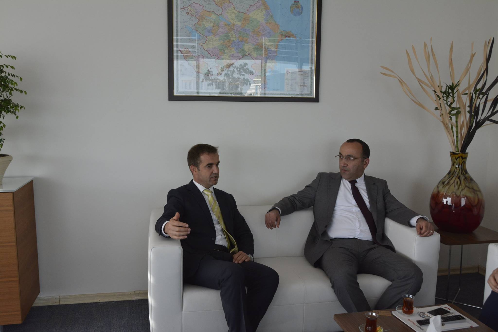 "KoçSistem Azəbaycan MMC" –nin rəhbərləri Serdar Çelik və Fırat Sağlıkla görüş