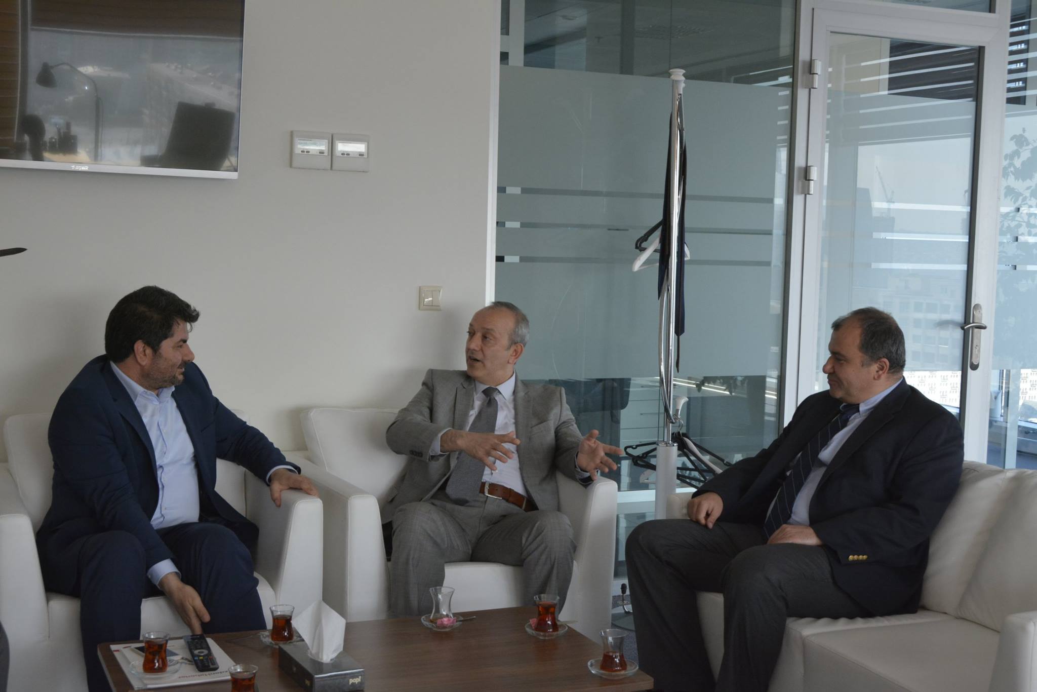 "KoçSistem Azəbaycan MMC" –nin rəhbərləri Serdar Çelik və Fırat Sağlıkla görüş