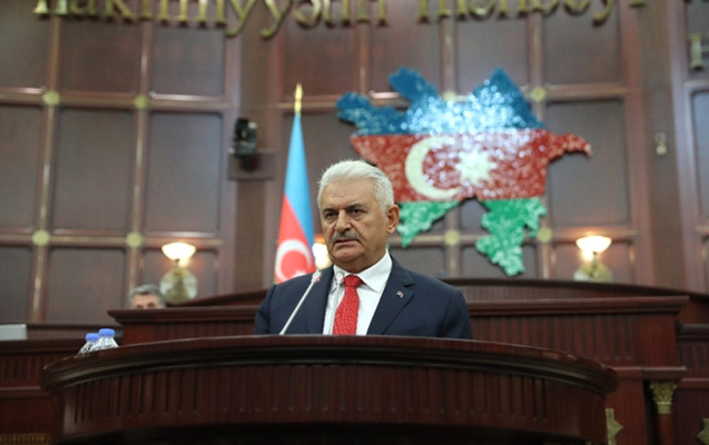 TBMM sədri Binəli Yıldırım AXC parlamentinin yaranmasının 100 illik yubileyi ilə əlaqədar Milli Məclisin təntənəli iclasına qatılıb