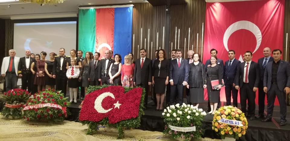 Bakıda Türkiyə Cümhuriyyətinin 95 illiyi qeyd edilib - FOTOLAR