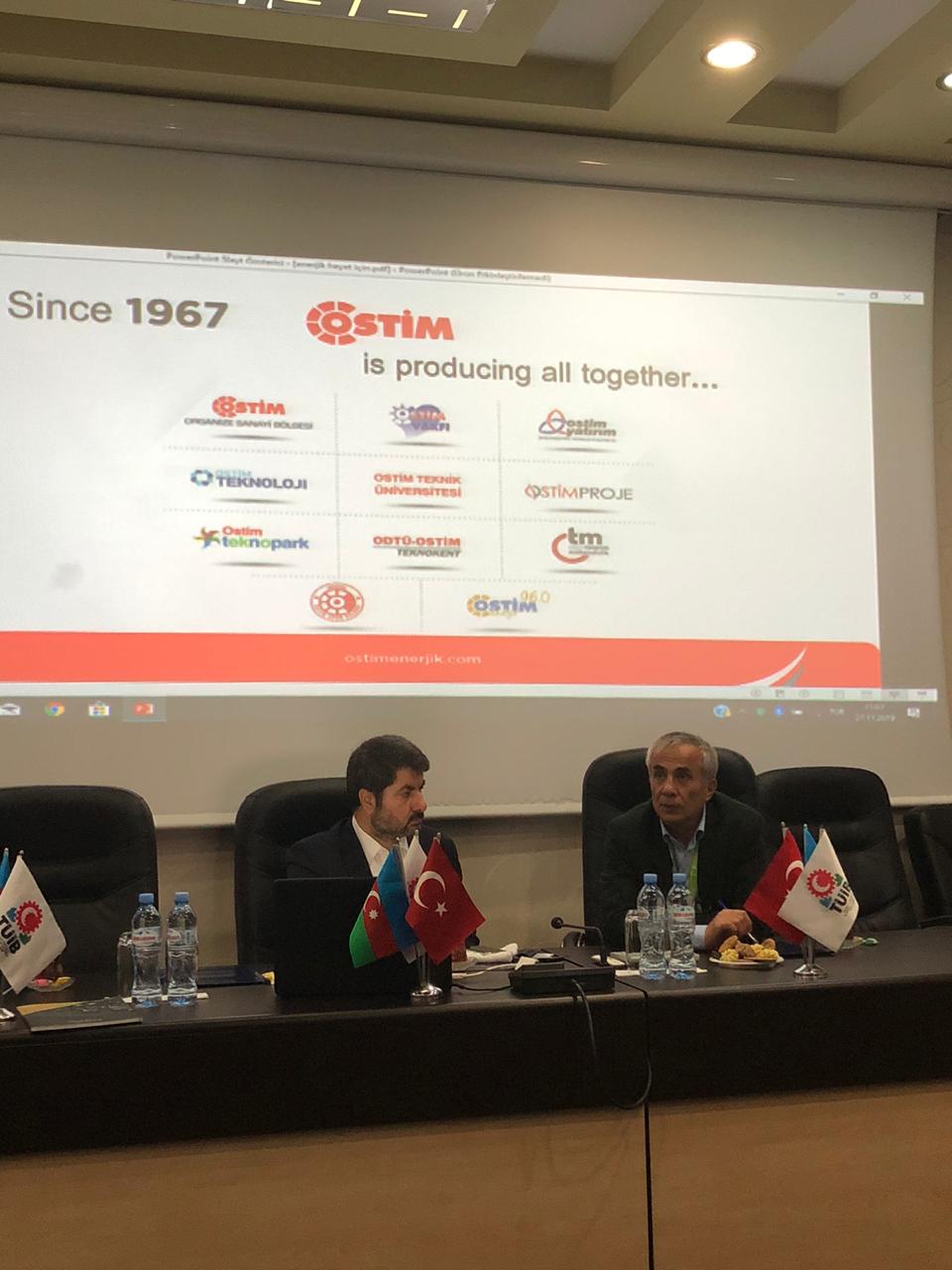 OSTİM Dərnəyinin üzvləri TÜİB-də görüş keçirib